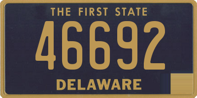 DE license plate 46692