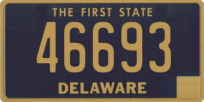 DE license plate 46693