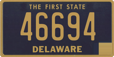 DE license plate 46694