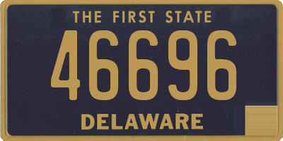 DE license plate 46696