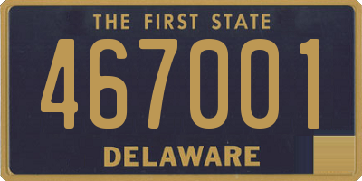 DE license plate 467001
