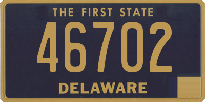 DE license plate 46702