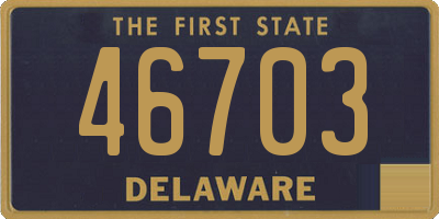 DE license plate 46703