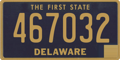 DE license plate 467032
