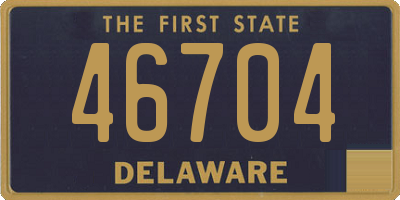 DE license plate 46704