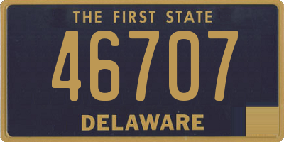 DE license plate 46707