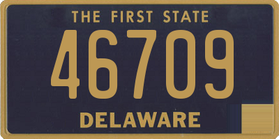 DE license plate 46709
