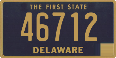 DE license plate 46712