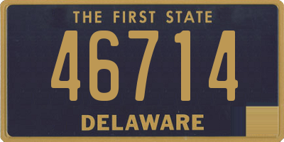 DE license plate 46714