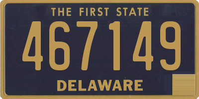 DE license plate 467149
