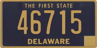 DE license plate 46715