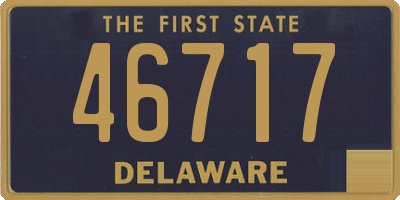 DE license plate 46717