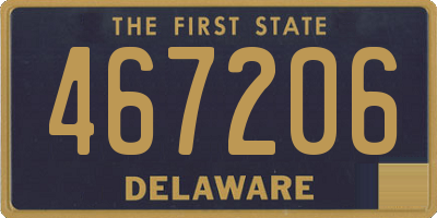 DE license plate 467206