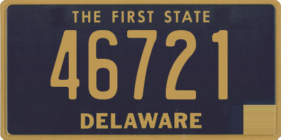 DE license plate 46721