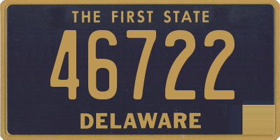 DE license plate 46722