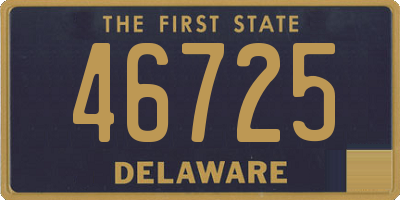 DE license plate 46725