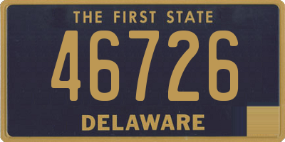 DE license plate 46726