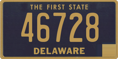 DE license plate 46728