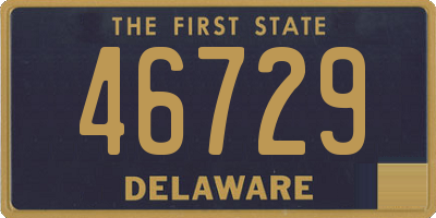 DE license plate 46729