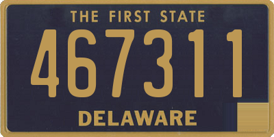 DE license plate 467311