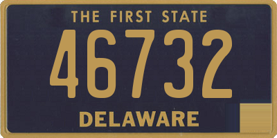 DE license plate 46732