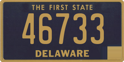 DE license plate 46733