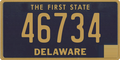 DE license plate 46734