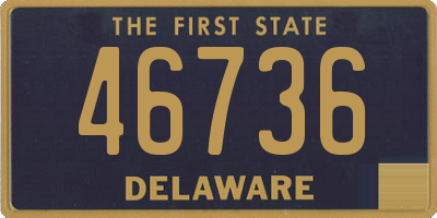 DE license plate 46736