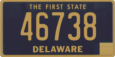 DE license plate 46738