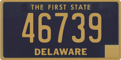 DE license plate 46739