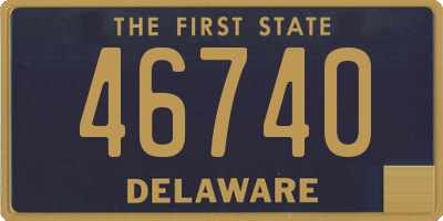 DE license plate 46740