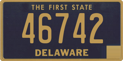 DE license plate 46742