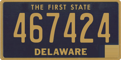 DE license plate 467424