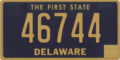 DE license plate 46744