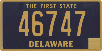 DE license plate 46747