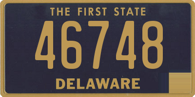 DE license plate 46748