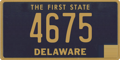 DE license plate 4675