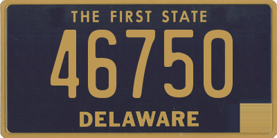 DE license plate 46750