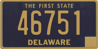 DE license plate 46751