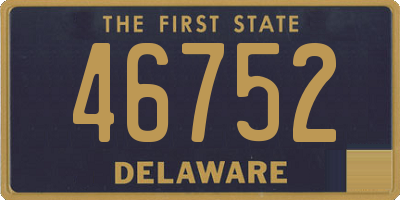 DE license plate 46752