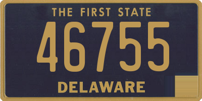DE license plate 46755