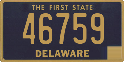 DE license plate 46759