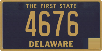 DE license plate 4676