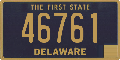 DE license plate 46761