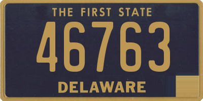 DE license plate 46763