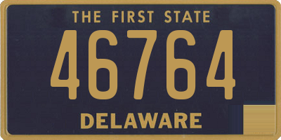 DE license plate 46764