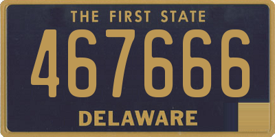 DE license plate 467666