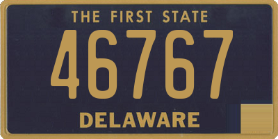 DE license plate 46767
