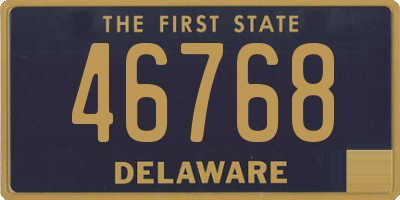 DE license plate 46768