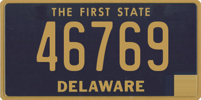 DE license plate 46769
